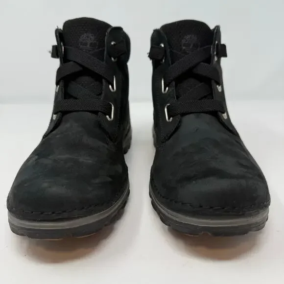 Timberland Hiking Boots Women's 7 Black Suede Leather Hikers Outdoors - Picture 7 of 12